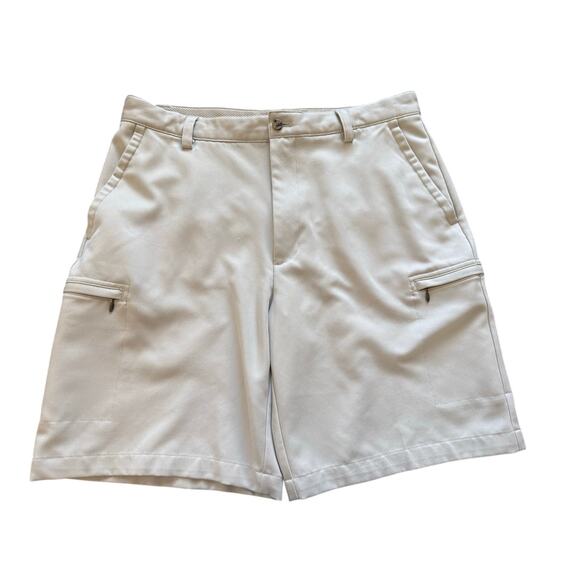 Izod Other - IZOD Mens PerformX Golf Shorts 34 Beige Khaki Performance Cargo Athletic